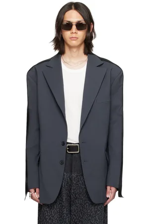 LU’U DAN Gray Oversized Blazer