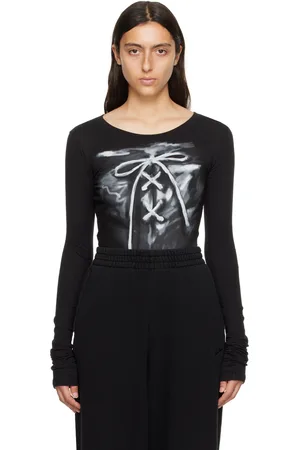 We11 Done Ribbon Long Sleeve T-Shirt