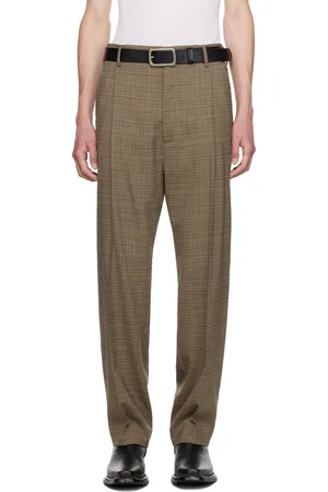 LU’U DAN Beige & Black Tailored Trousers