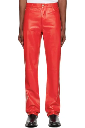LU’U DAN Straight Leg Leather Pants