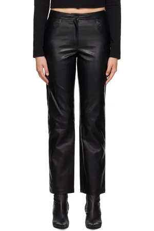 JUUN.J Darted Faux-Leather Trousers