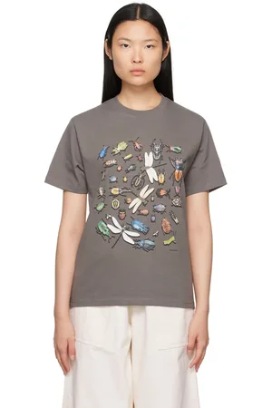 Gentle Fullness Gray Printed T-Shirt