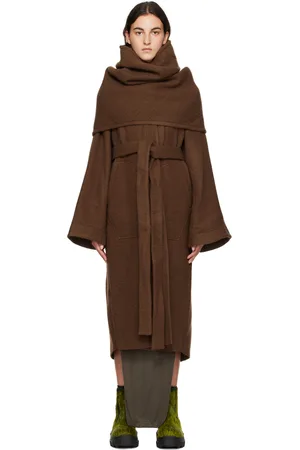 Rick Owens Brown Dagger Coat
