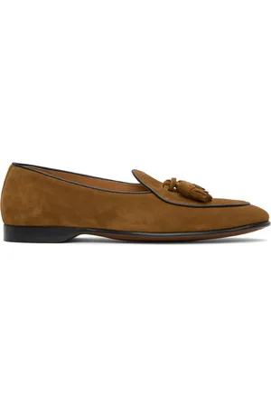 Ralph Lauren Tan Belvin Tassel Slippers