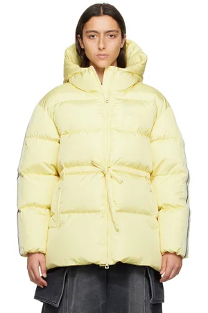 Palm Angels Yellow Belted Down Jacket
