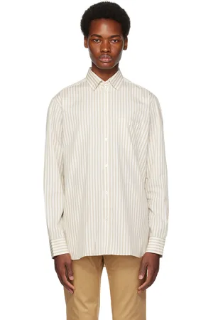 Golden Goose Beige Striped Shirt