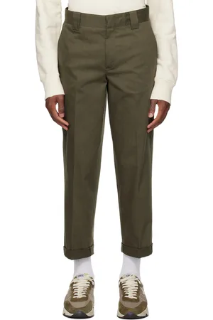 Golden Goose Khaki Straight Trousers