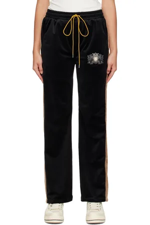 Rhude Black Embroidered Lounge Pants