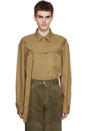 DRIES VAN NOTEN Tan Strap Shirt