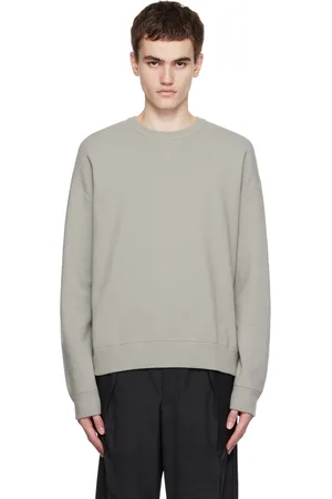 Solid Gray Crewneck Sweater