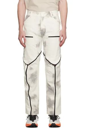 Olly Shinder White Tri Zip Cargo Pants