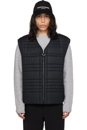 WOOYOUNGMI Black Quilted Vest