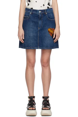Marni Blue Five-Pocket Denim Miniskirt