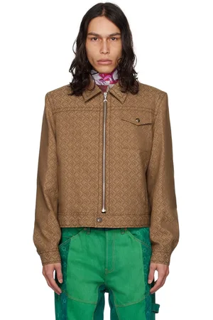 Marine Serre Brown Moon Diamant Jacket