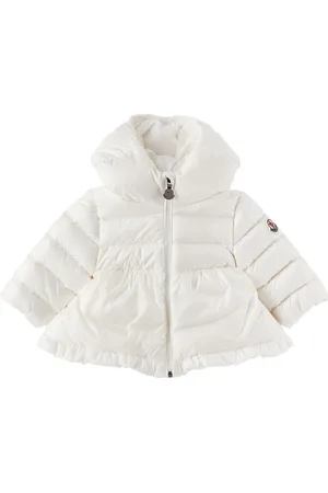 Moncler Baby White Odile Down Jacket