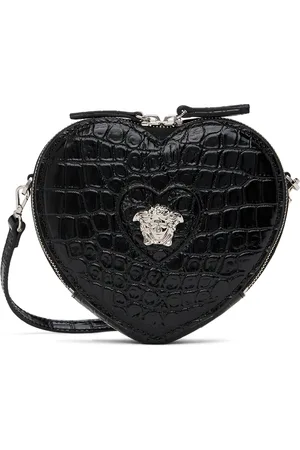 Versace Kids Black Heart Medusa Bag
