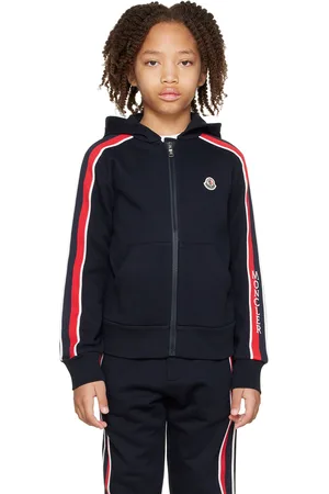 Moncler Kids Navy Zip Hoodie