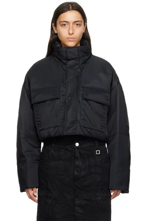 WOOYOUNGMI Black Cropped Down Jacket