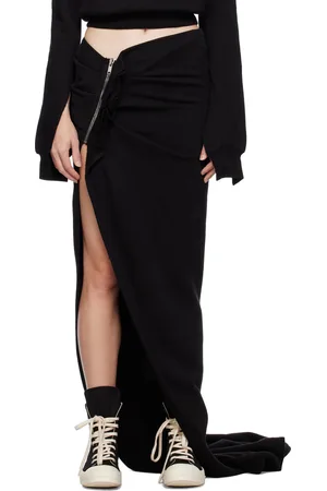 Rick Owens Black Edfu Maxi Skirt