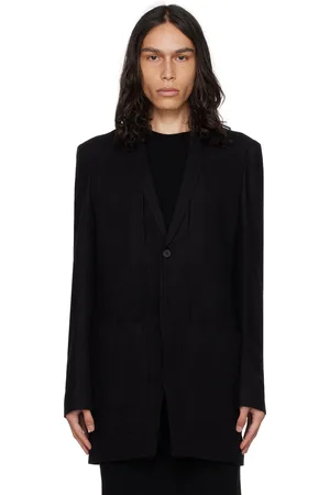 Rick Owens Black Fogpocket Lido Blazer