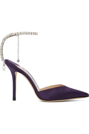 Jimmy Choo Purple Saeda 100 Pumps