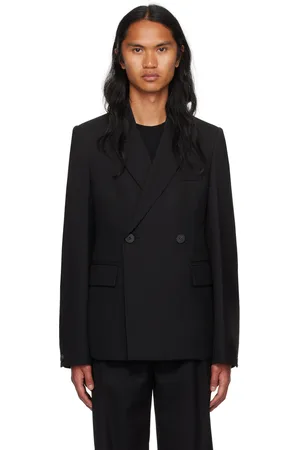 WOOYOUNGMI Black Double-Breasted Blazer
