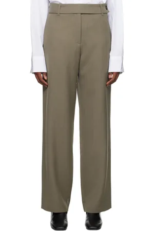STUDIO NICHOLSON Khaki Eyasi Trousers