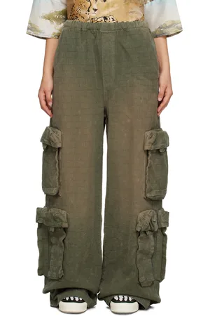 AMIRI Khaki Drawstring Trousers