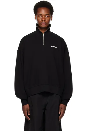 Palm Angels Black Quarter Zip Sweatshirt