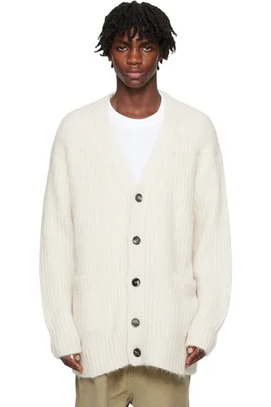 Ami Off-White Chunky Cardigan