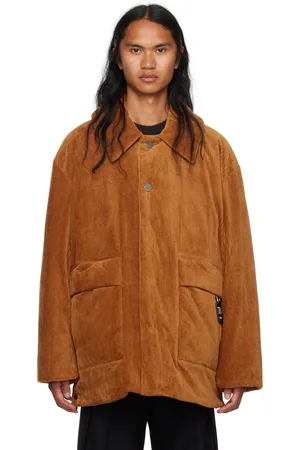 WOOYOUNGMI Orange Spread Collar Down Jacket