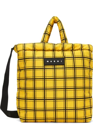 Marni Yellow Check Tote