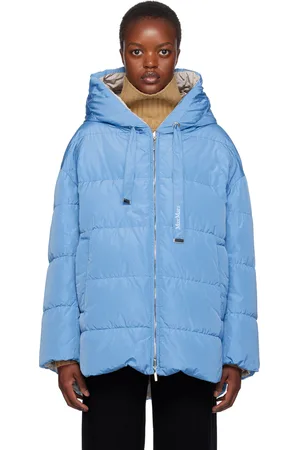 Max Mara Blue The Cube Taffy Reversible Down Jacket