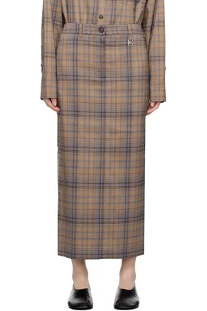 Low Classic Check Maxi Skirt