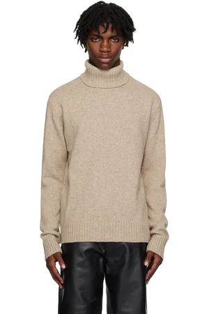 Universal Works Beige Roll Neck Turtleneck