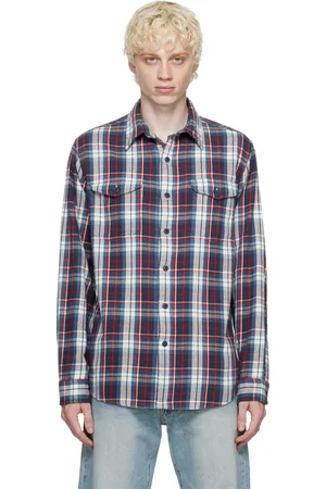 Ralph Lauren Navy & Off-WHite Custom Fit Shirt