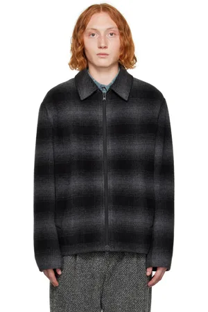 Vince Black & Gray Check Jacket