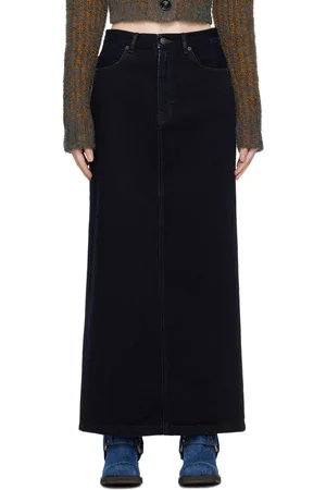 Acne Studios Faded Denim Maxi Skirt