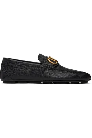 VALENTINO GARAVANI Black VLogo Driving loafers
