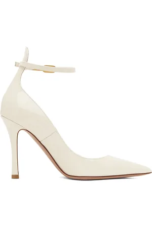 VALENTINO GARAVANI Off-White Tan-Go 100 Heels