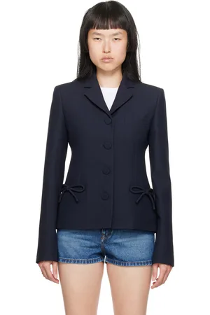 VALENTINO Navy Bow Blazer