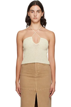 Reformation Off-White Suzanne Tank Top