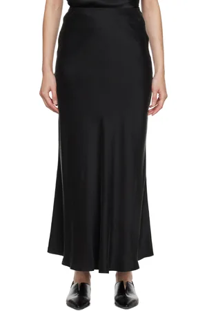 Silk Laundry Bias Cut Midi Skirt