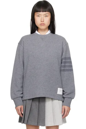 Thom Browne Gray 4-Bar Sweatshirt