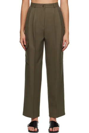 The Frankie Shop Green Maesa Trousers
