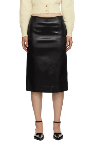 Recto Glossy Midi Skirt