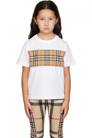 Burberry Kids Vintage Check Panel T-Shirt