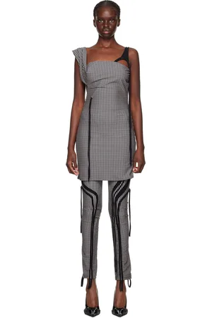 OTTOLINGER Black & White Plaid Minidress