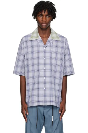 Marni Blue & Green Check Shirt
