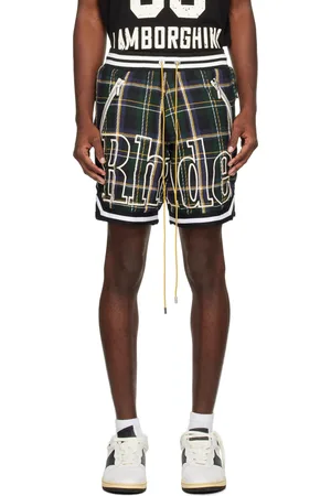 Rhude Multicolor Check Shorts